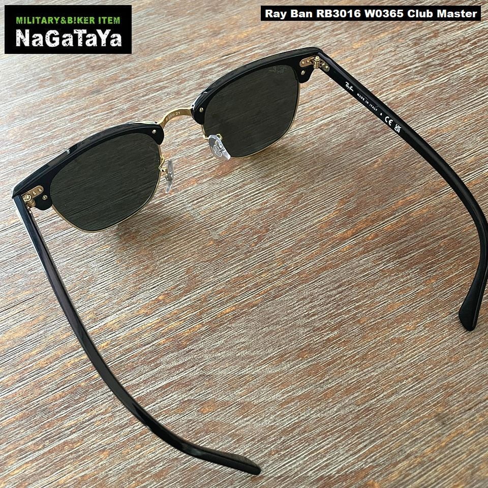 レイバン Ray Ban サングラス RB3016 W0365 クラブマスター ブラックフレーム×グリーンレンズ イタリア製