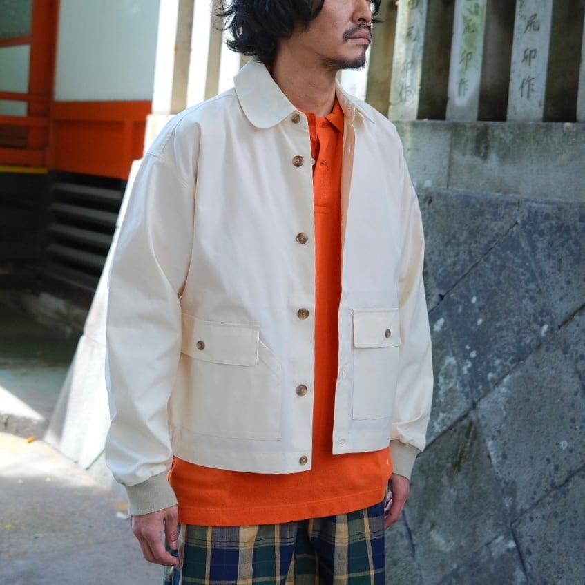 KENNETH FIELD(ケネスフィールド) /DRIVING JACKET 65/35 -OFF WHITE