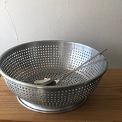 韓国のアルマイトざる 30cm