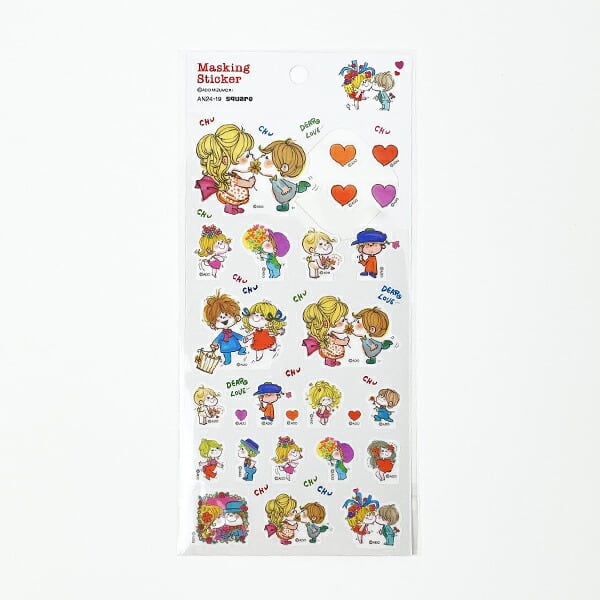 水森亜土 マスキングシール (ホワイト) 文具 | キャラクターグッズの