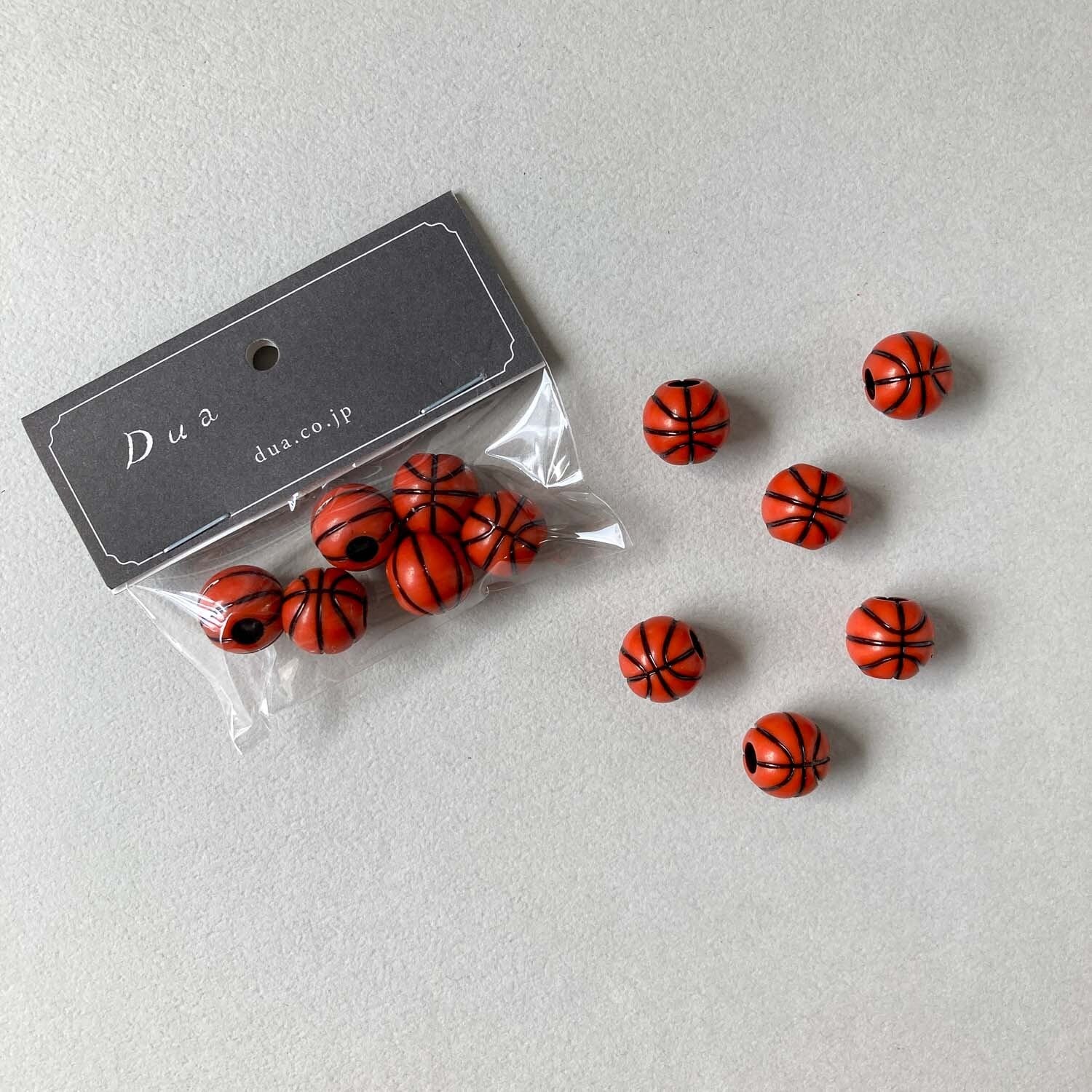 バスケットボールビーズパック（6p） | Dua-アクセサリーパーツショップ