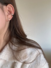 S925 ニュアンスデザインイヤカフ