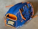 限定モデル【GS】軟式用グローブ　内野手用　鬼サード型　ブルー×オレンジ