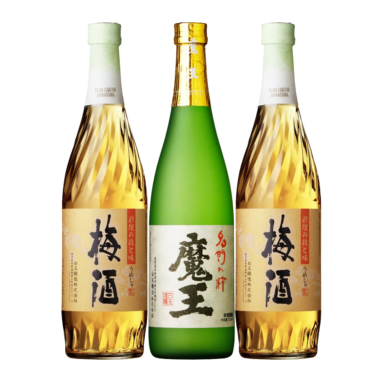 白玉酒造 芋焼酎「魔王」リキュール「梅酒」1800ml - 焼酎