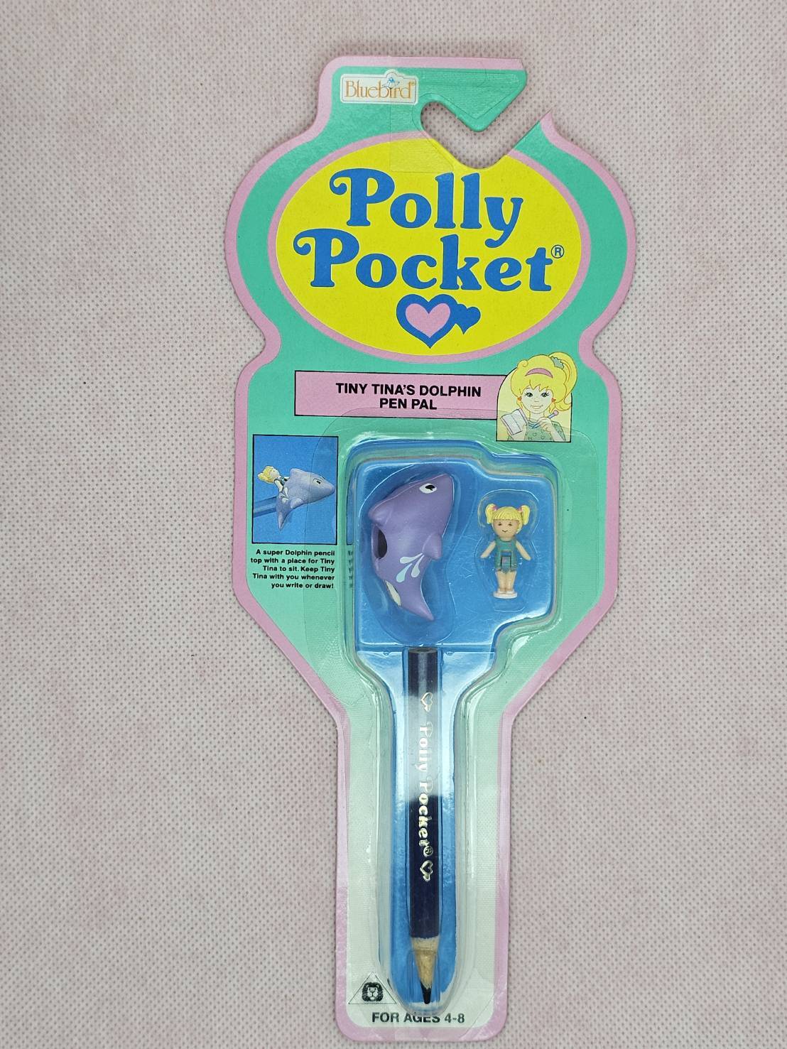 ポーリーのテントウムシのペン飾り3点セット新品 1992年　ブルーバード社製