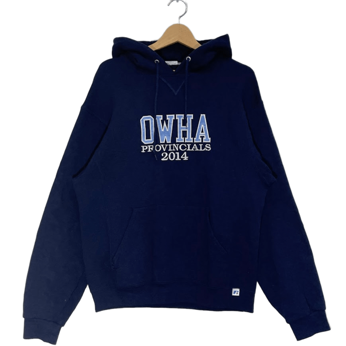 RUSSEL ATHLETIC ラッセル OWHA 2014 リバースウィーブ パーカー フーディー プルオーバー フロント刺繍 オーバー ...