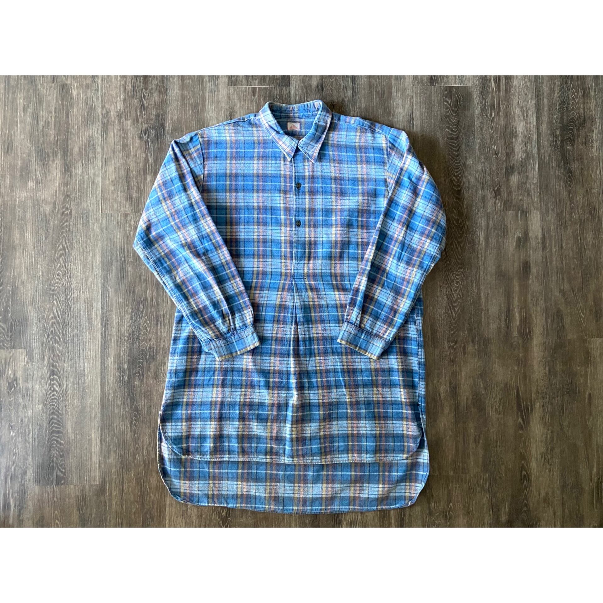 l/s plaid grandpa shirt “Made in France” グランパシャツ チェック柄