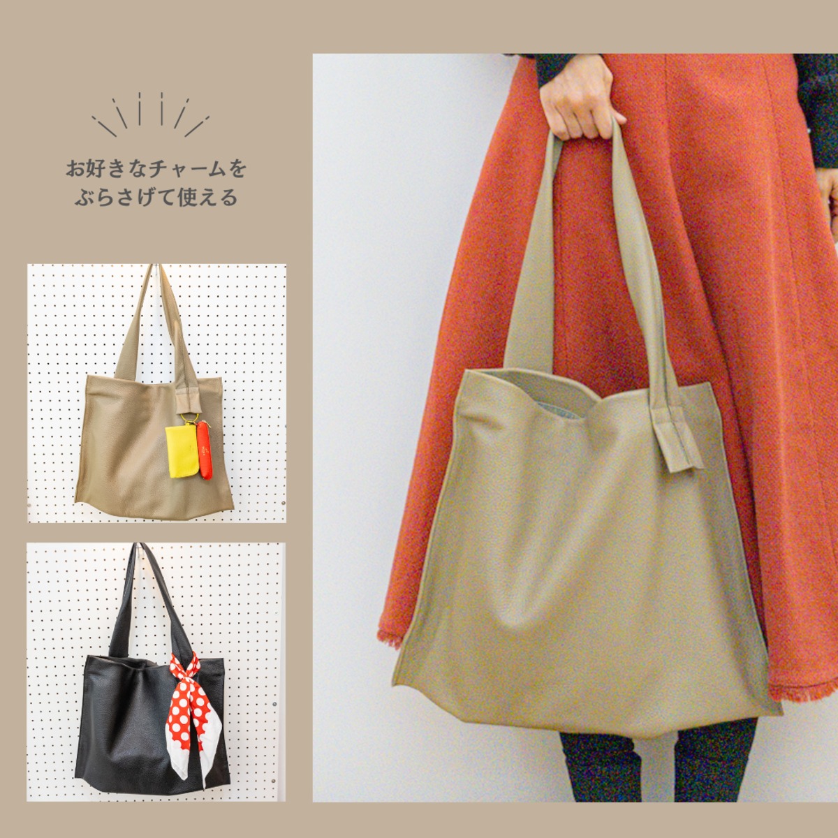 撥水レザー】クロスワンハンドルバッグ＜2色展開＞ M6041 | MUZICA