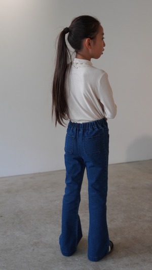 bell bottom pocket denim