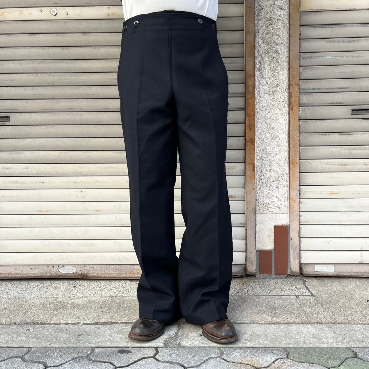 美品 90s Germany Army ドイツ軍 実物 ウール セーラーパンツ 美品 90s Germany Army ドイツ軍 実物 ウール セーラーパンツ