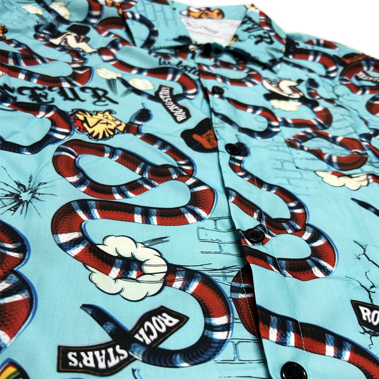 CIXEUR x ROCK STAR HOUSE All-over print shirts