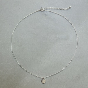 Heart Tag Necklace (Silver) [WM-NK039]