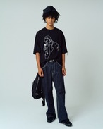 ADAM PATEK Frankenstein flower stitch T (BLK) AP2524021