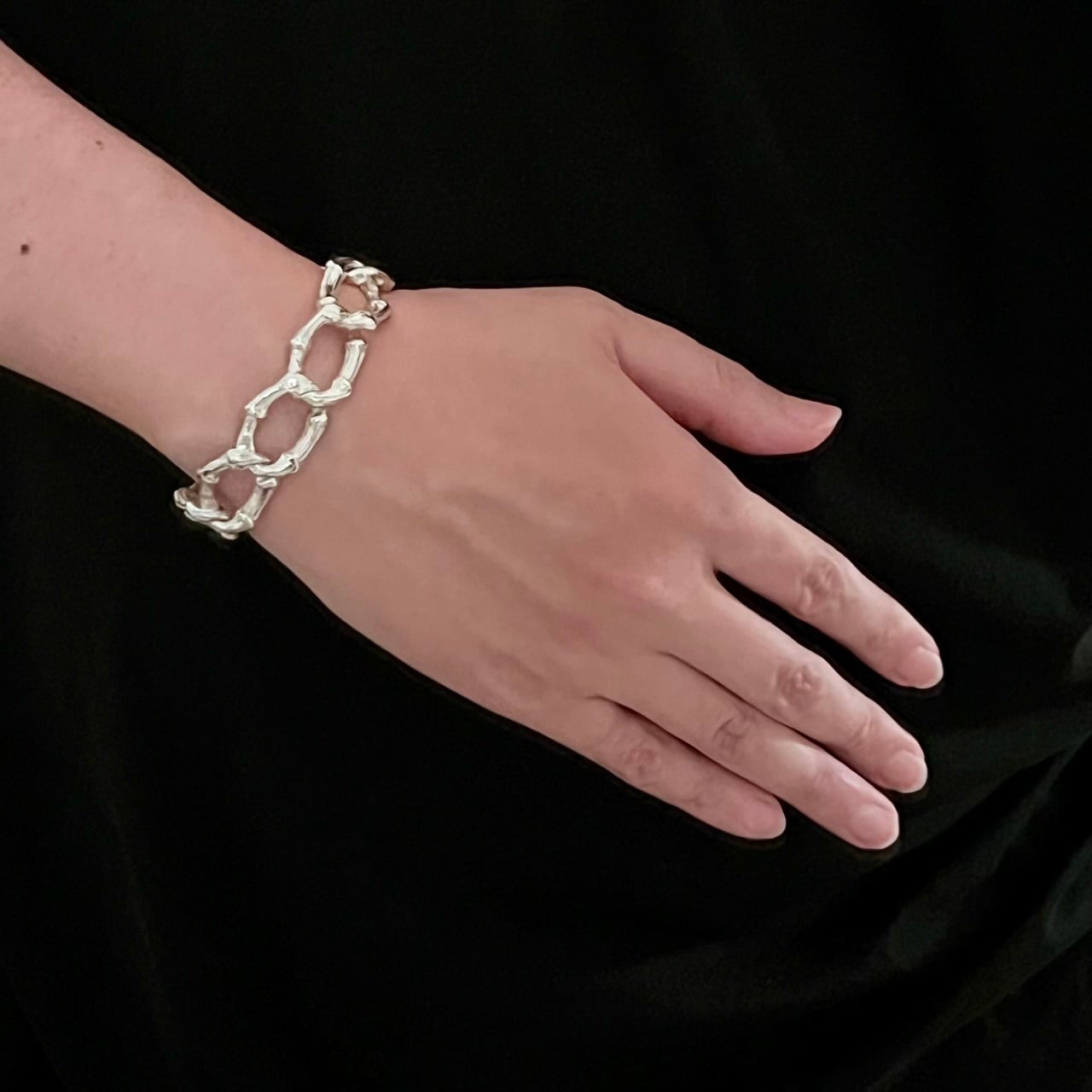VINTAGE TIFFANY & CO. Bamboo Toggle Bracelet Sterling Silver