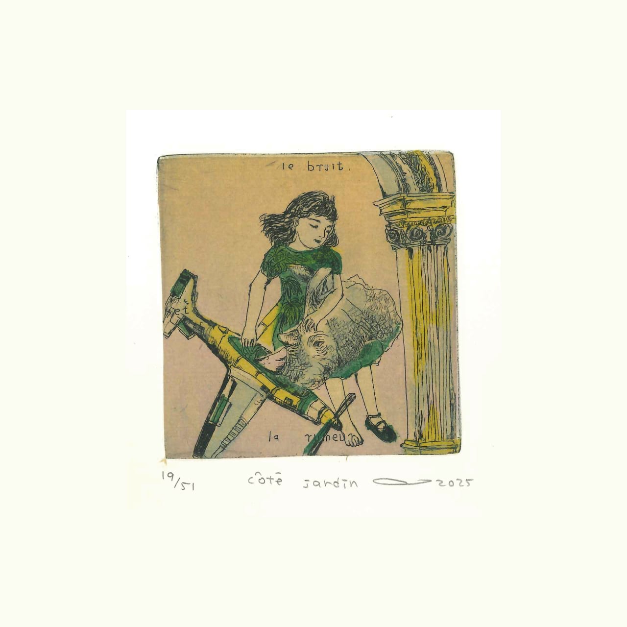 銅版画：イシイアツコ「cote jardin」 | ON SUNDAYS