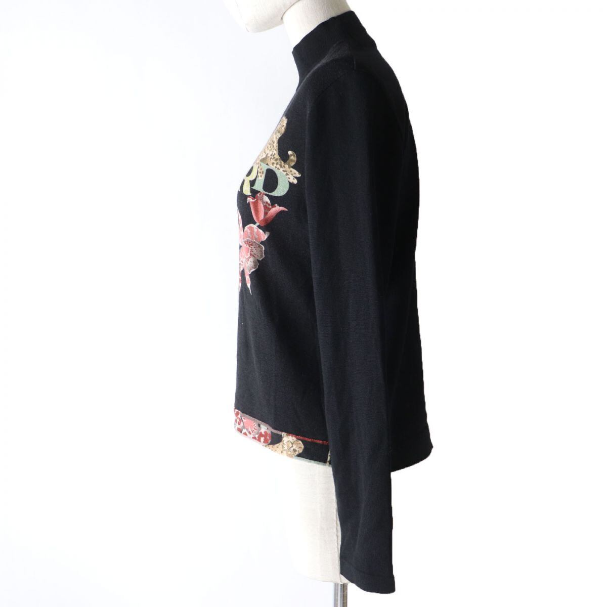 LEONARD SPORTS レオナール ハイネック 長袖トップス ブラック