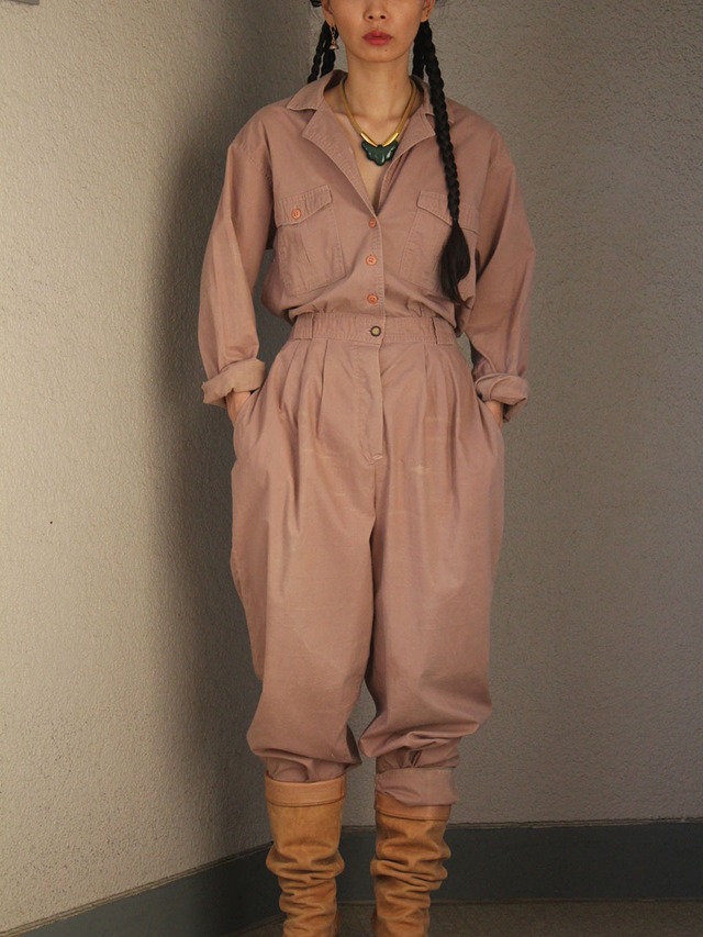 80s cotton jumpsuit