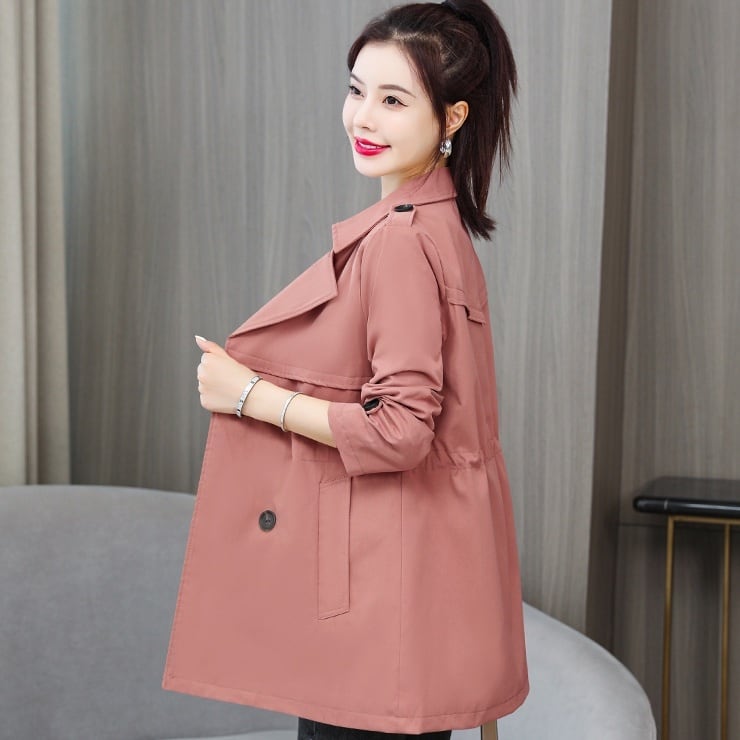 アウター ジャケット 上着 袖あり 長袖 Vネック 襟付き 前開き 薄手