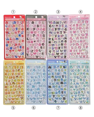 サンリオ アルファベット ボンボンドロップシール