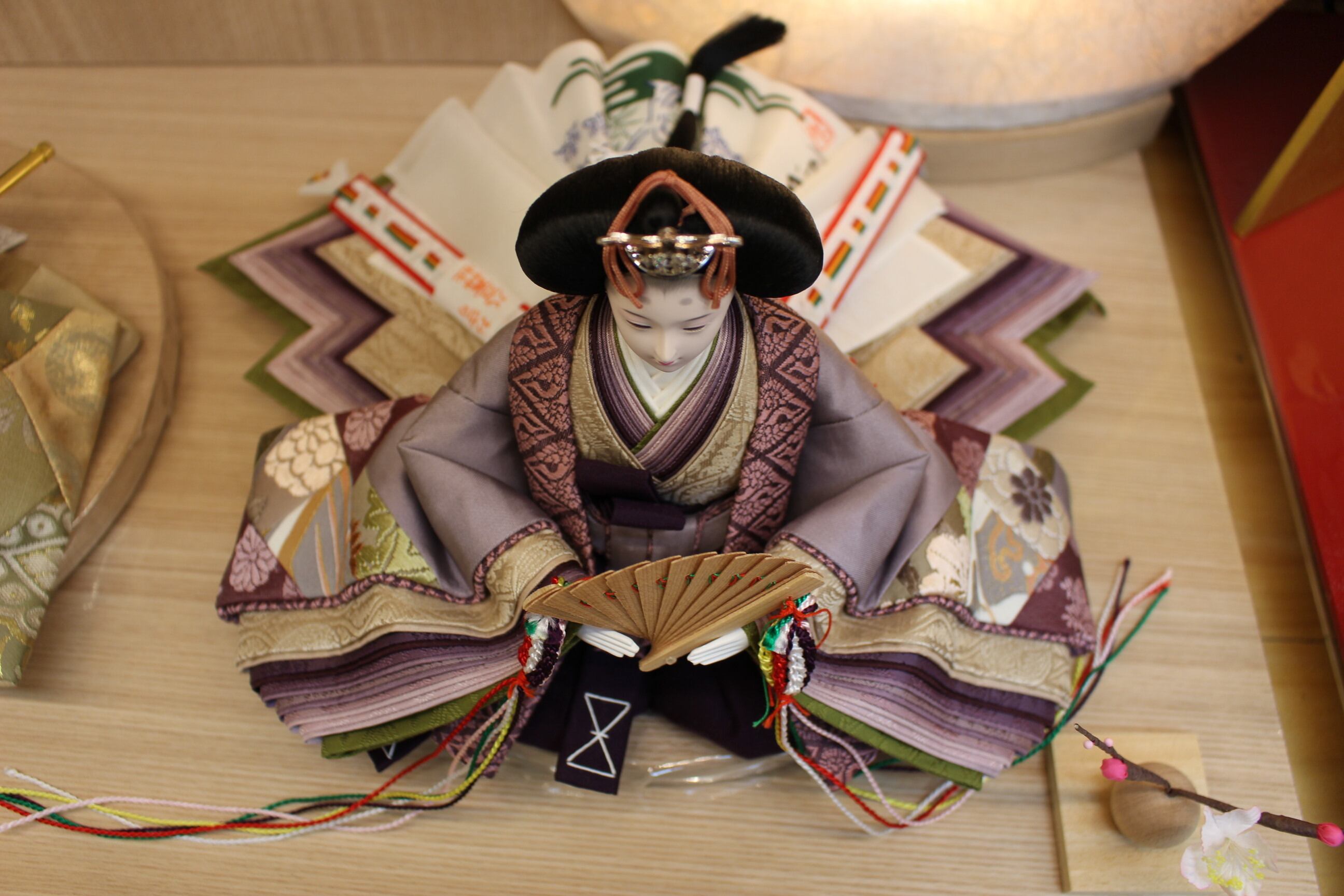 雛人形 親王飾り 清水久遊「切嵌」紫苑 限定一点物 | SHIMADA DOLL
