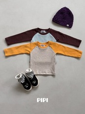 【取寄】PIPI  ラグランバイカラーTシャツ｜秋服｜韓国子供服｜26/AT