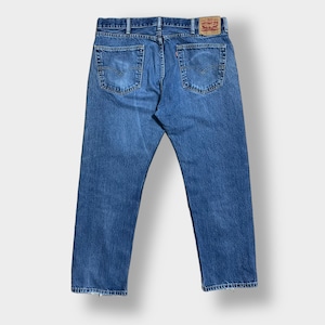 LEVI'S 505 デニム ジーンズ ジーパン W38 L30 ビッグサイズ ダボパン テーパード ダメージ リーバイス US古着