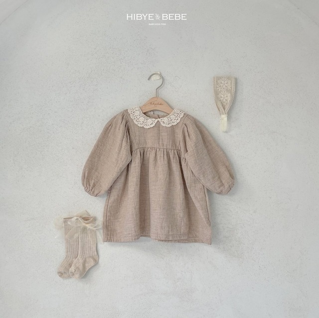 《即納》《hibyebebe》soap lace one piece