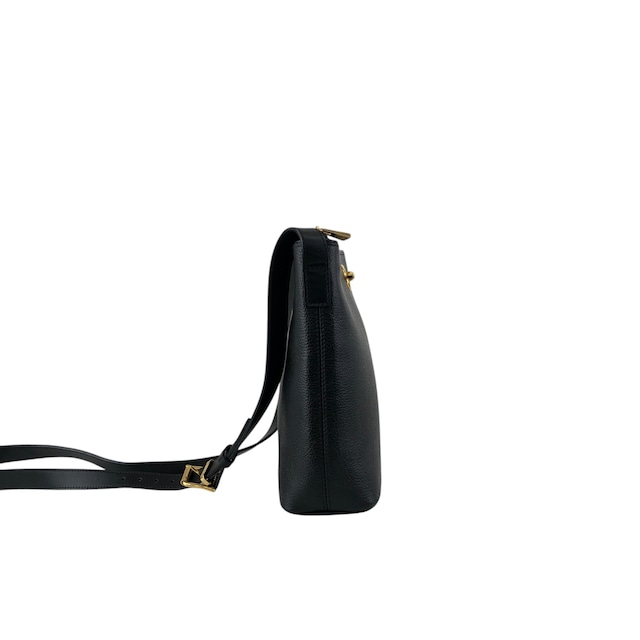 CELINE セリーヌ ショルダーバッグ ブラック マンテル レザー vintage ヴィンテージ オールド agj7jw