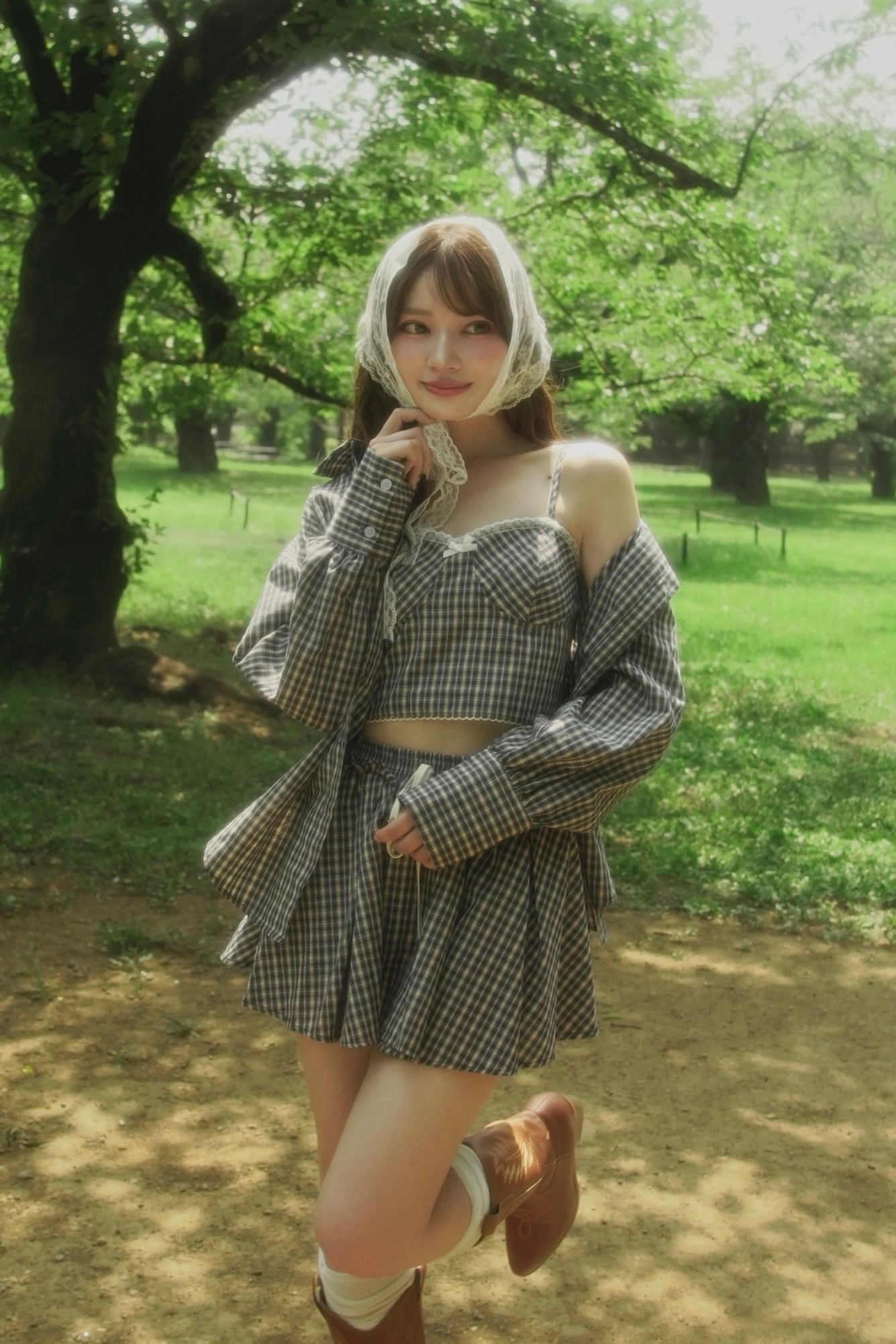 チェック セットアップ lizlisa チェックセーラーセットアップ LIZ