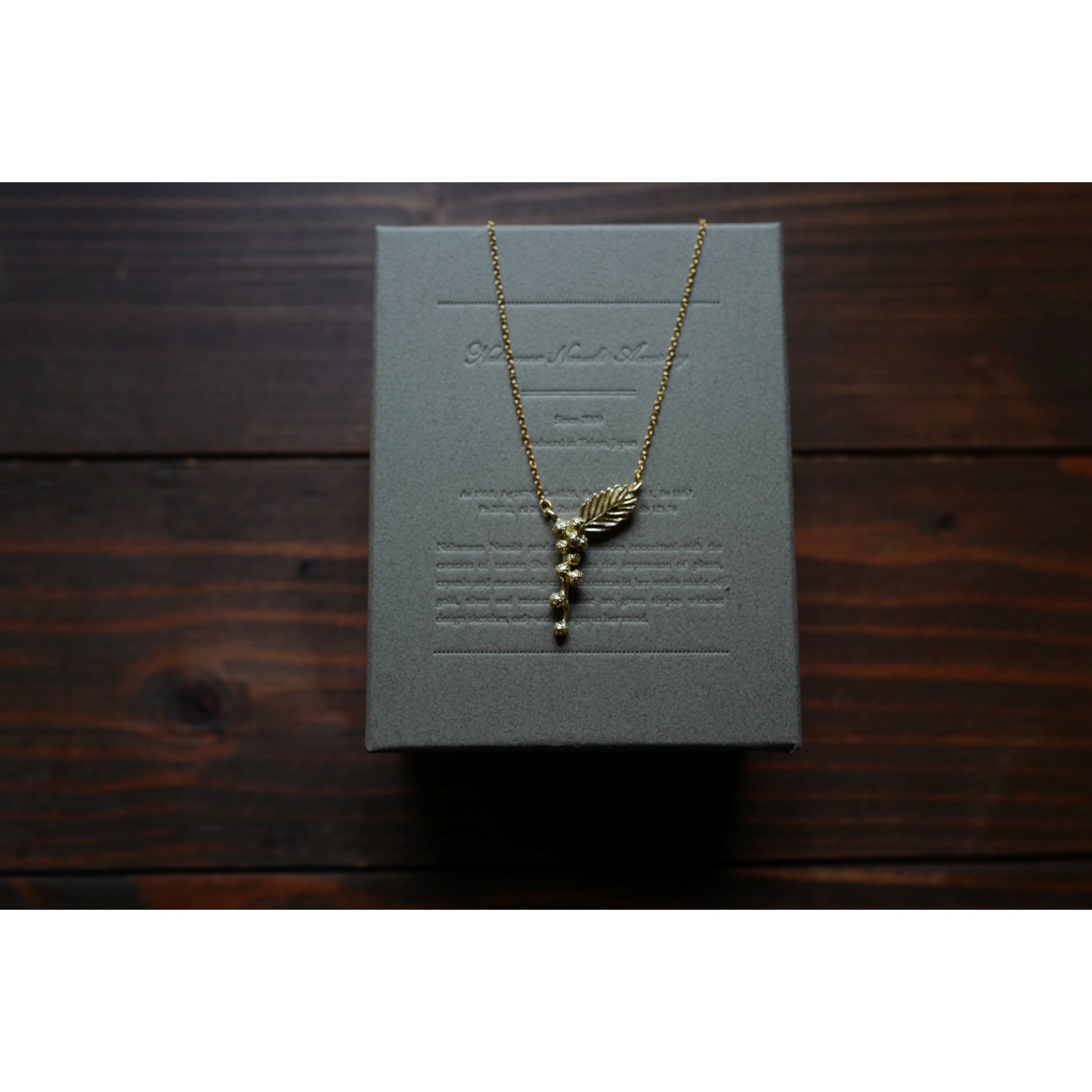 Nakamura Nazuki Accessory｜necklace ミモザ（brass） | robin ASO