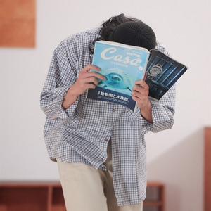 コットンチェック リラックス フィットシャツ A2054