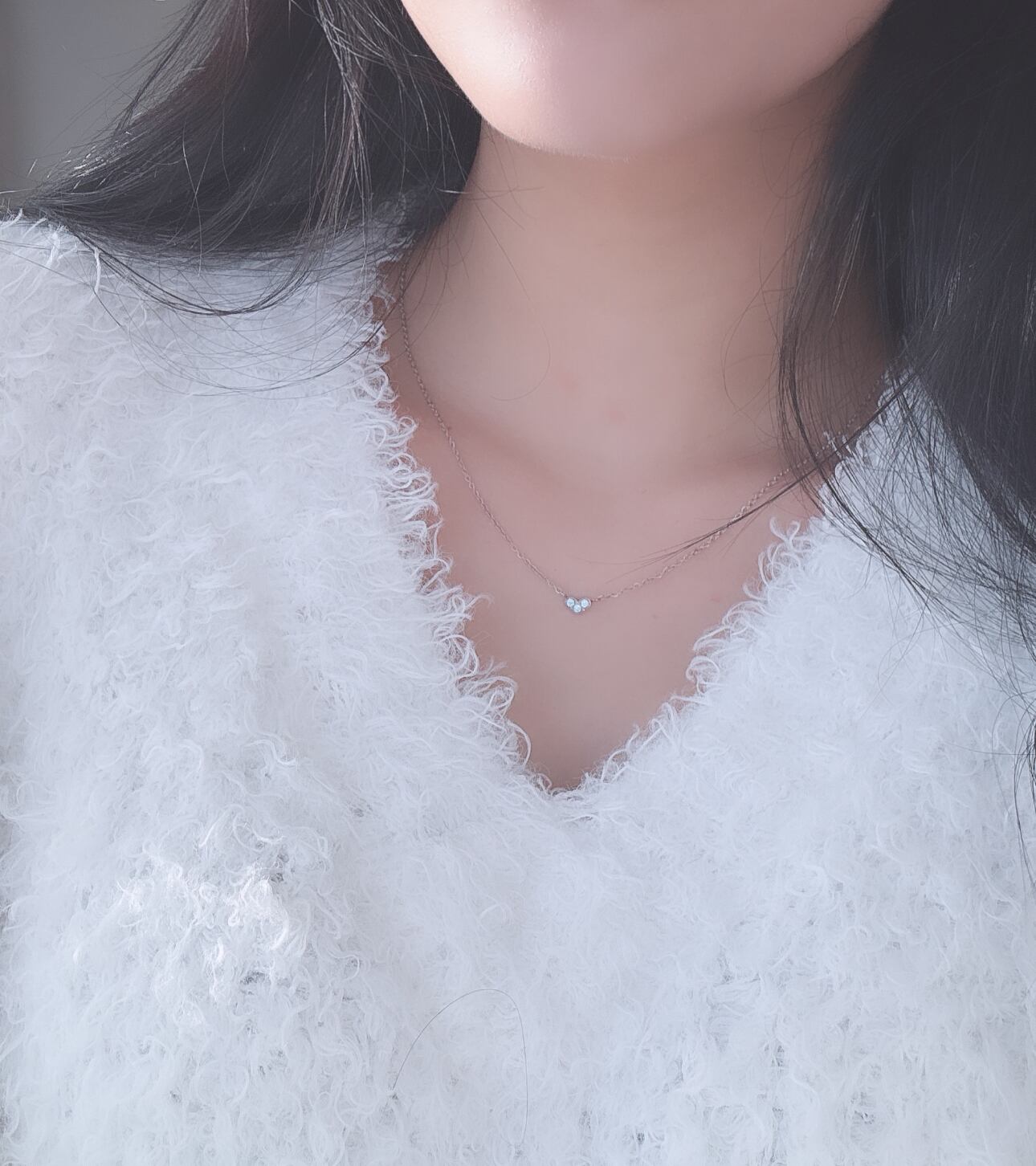 birth stone heart necklace シルバー [236] | SASSY ANGEL