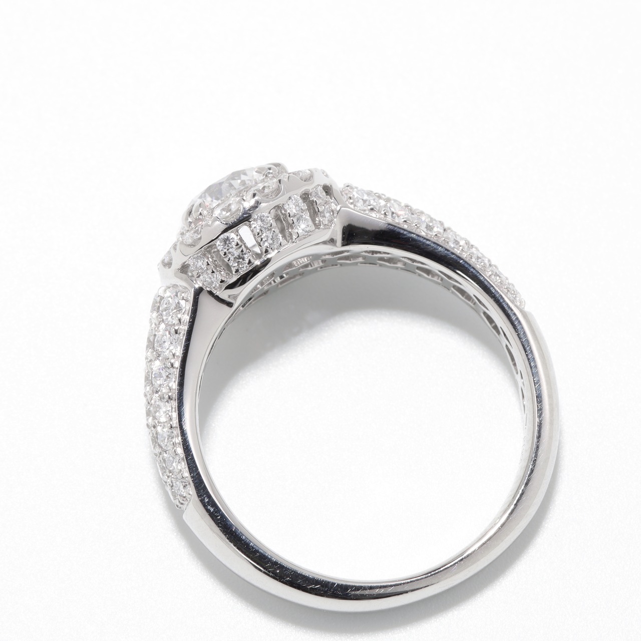 ダイヤモンド デザインリング pt950 / IF / D / 3EX / 1.000ct / 1.000ct
