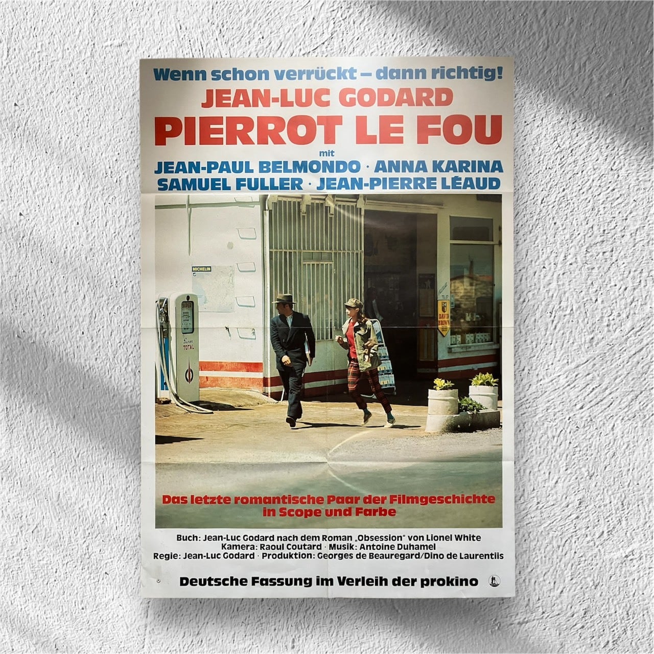 70-80's「Pierrot Le Fou」ドイツ版映画ポスター | woodmarquee