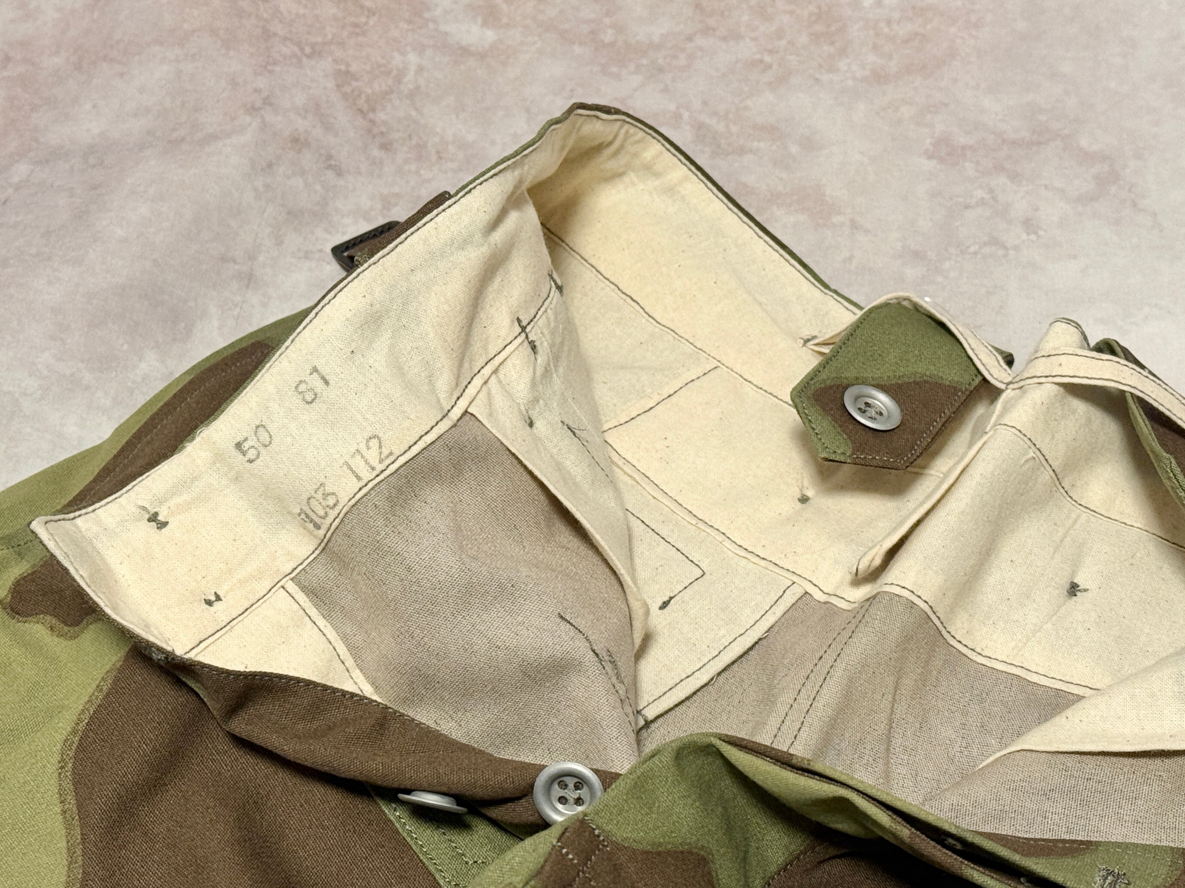 WWII ドイツ軍 イタリア迷彩野戦パンツ（M43カイルホーゼ型