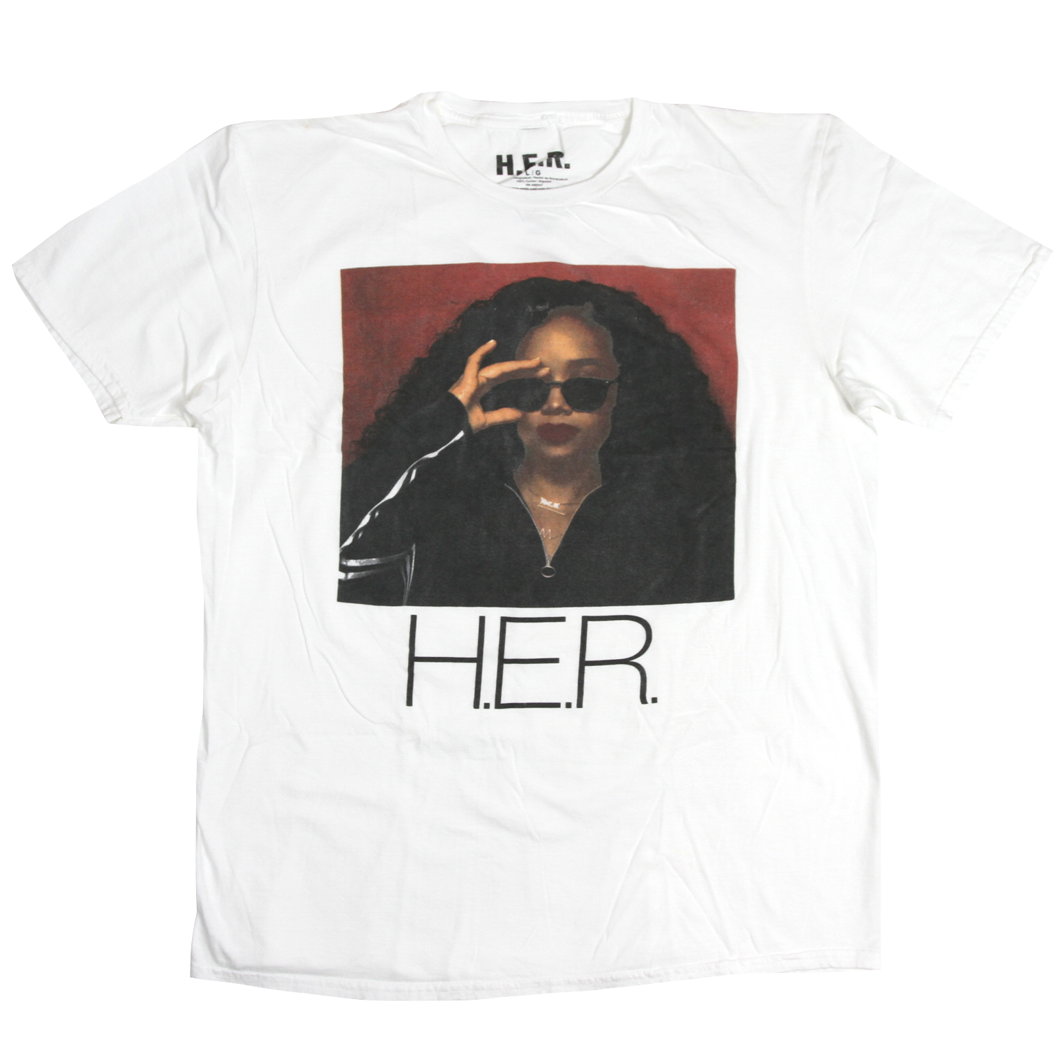 USED【L】H.E.R. Photo Tee