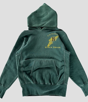 -Champion- Vintage 70s C.M.RUSSELL GIRLS TRACK Reverse Weave Hoodie