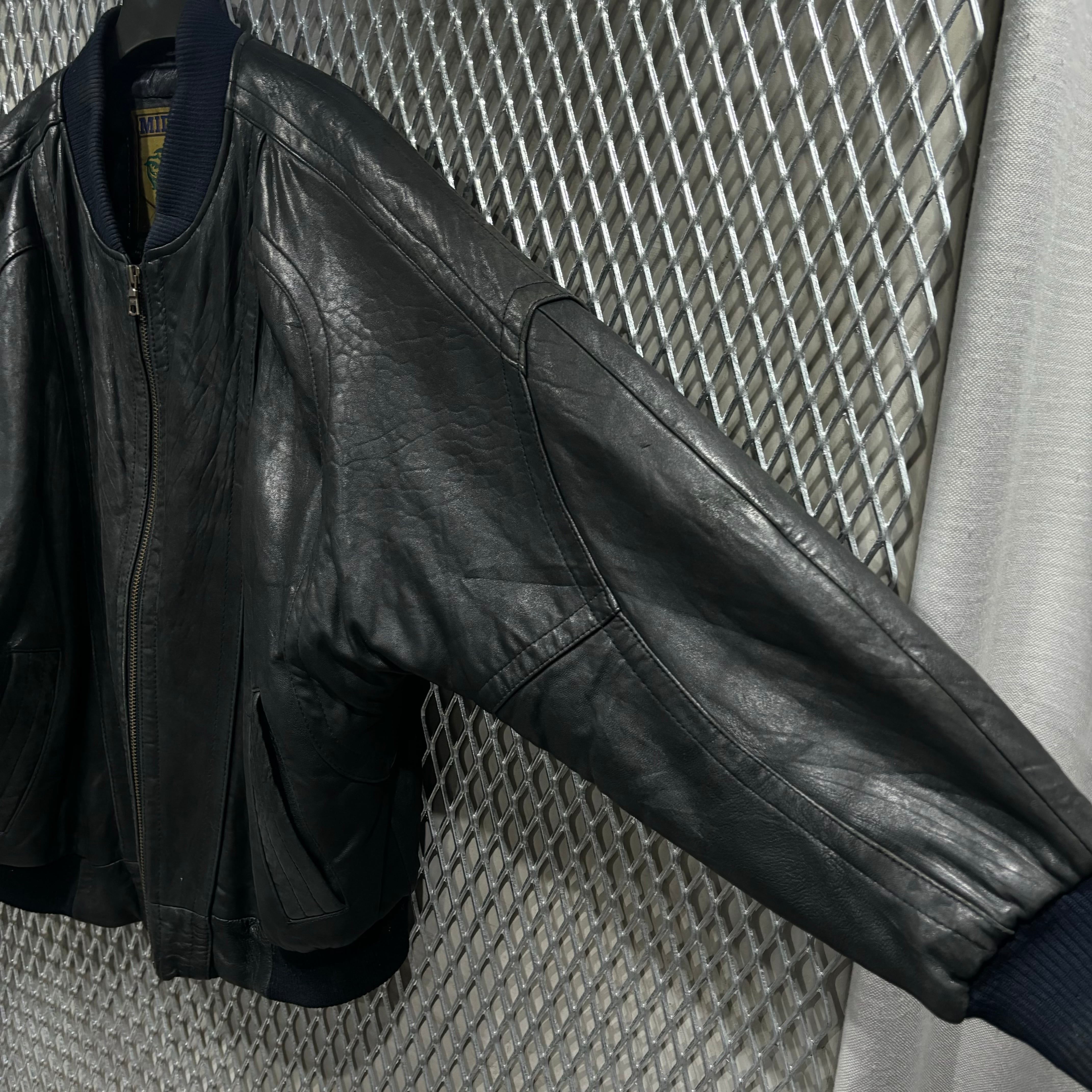80~90s【MIDWAY】Leather Jacket | the Holic vintage clothing 80~90s【MIDWAY】Leather Jacket | the Holic vintage clothing