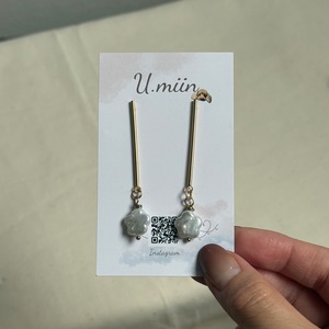 【U.miin】淡水パールピアス｜ゴールド