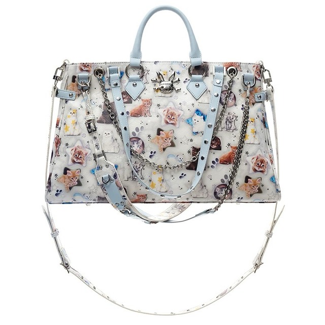 [CFIERCE] Cat Print Multi-Pack Decorative Handbag