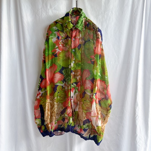 VOYAGE Gauze Cotton Tropical Shirt