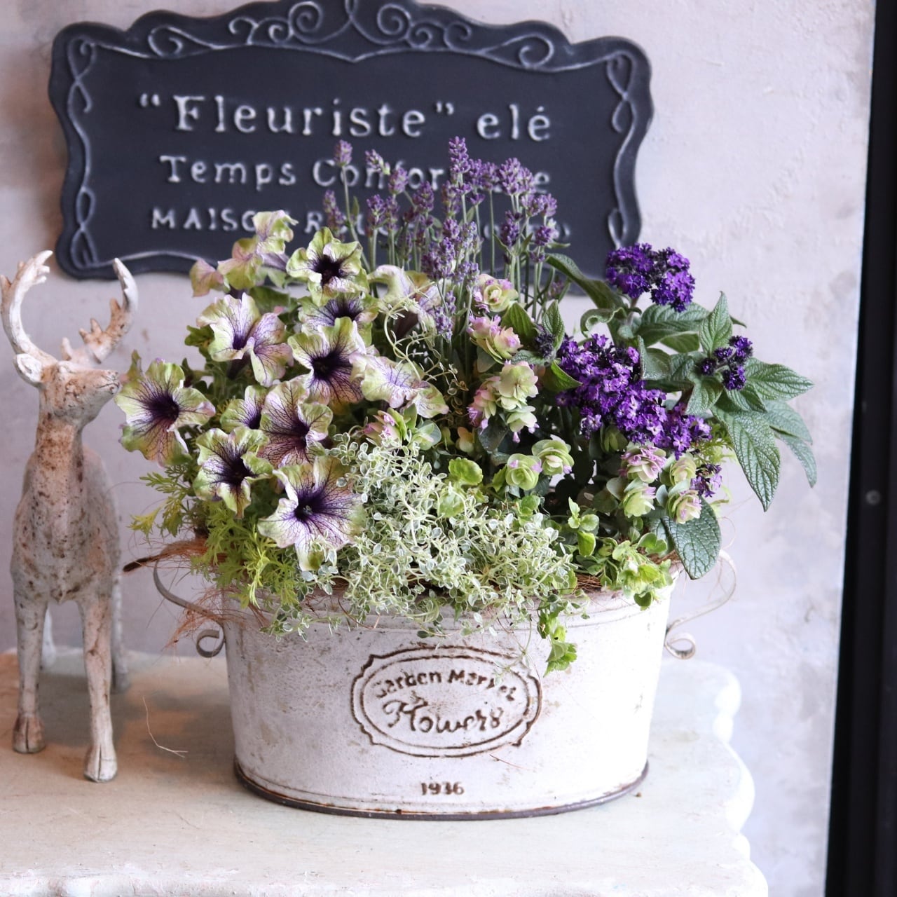 オーダー寄せ植え3500円 | シャビーシックな寄せ植え・雑貨