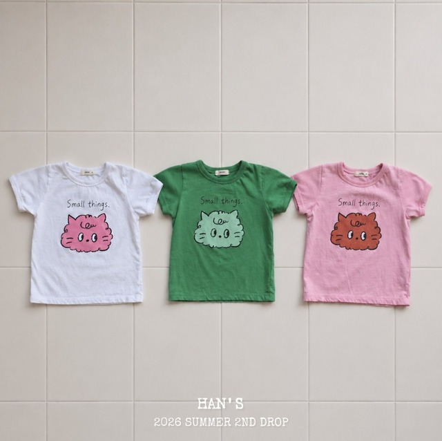 HANS 2nd［取寄］mini cat tee 26summer