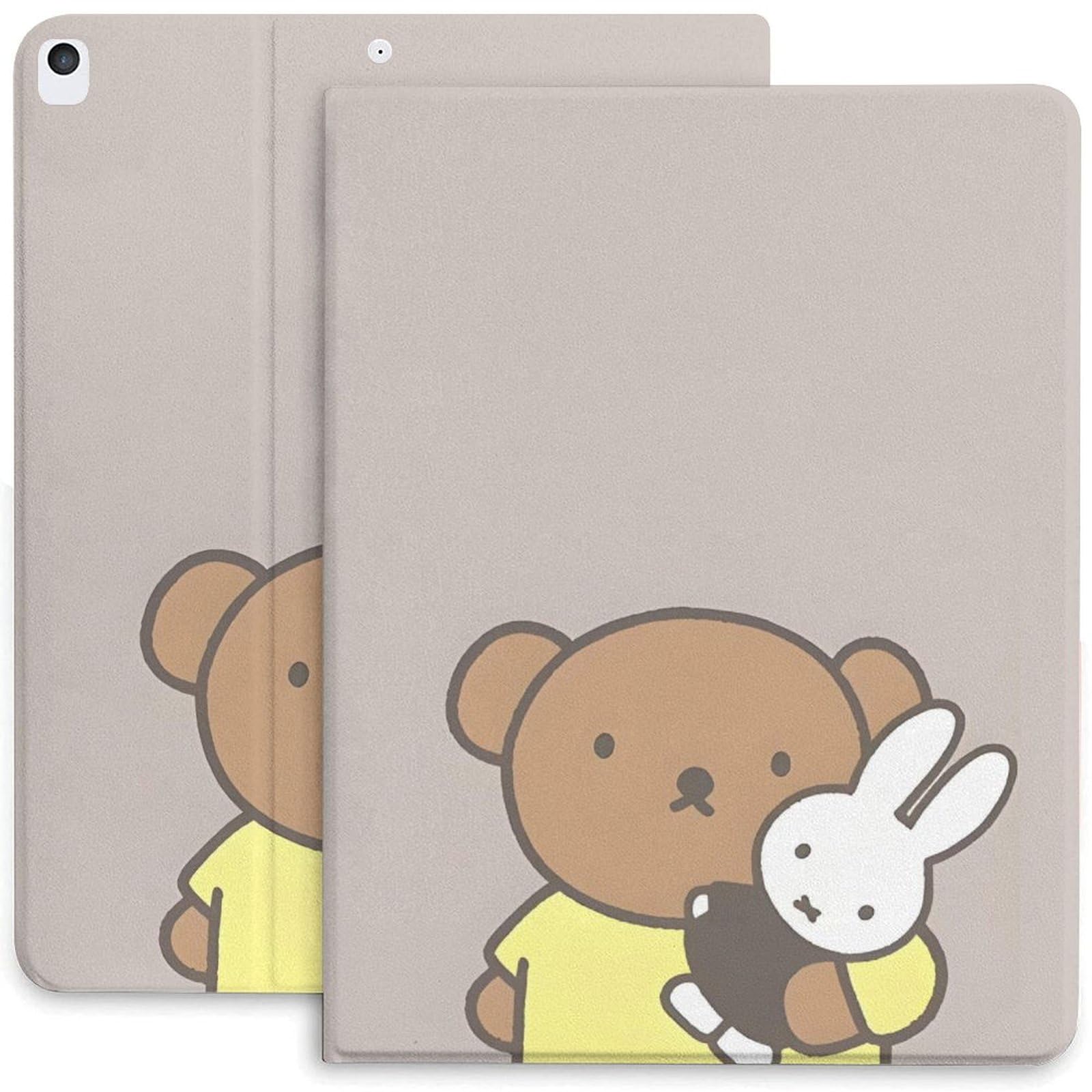 【iPad9世代/10世代/11世代/Air4/Air5/Air6/iPadProに適応】アイパッドケース カバー ペン収納付き ペンシル収納 TPU オートスリープ ブック型 全面保護 スタンド機能 かわいい キャラクター (D, iPad 10世代・10.9inch)
