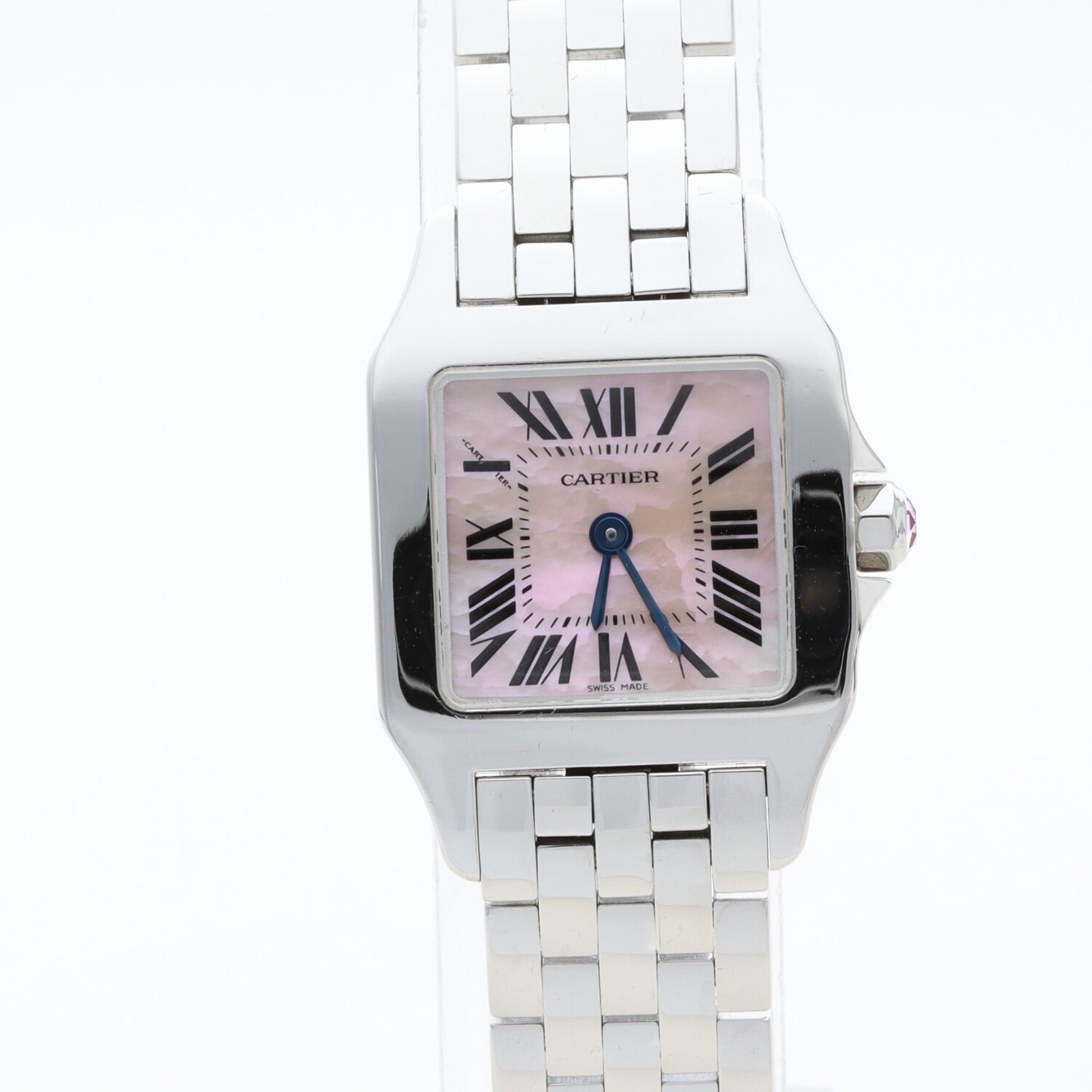 カルティエ サントスドゥモワゼル ピンクシェル文字盤 | Ante Official  