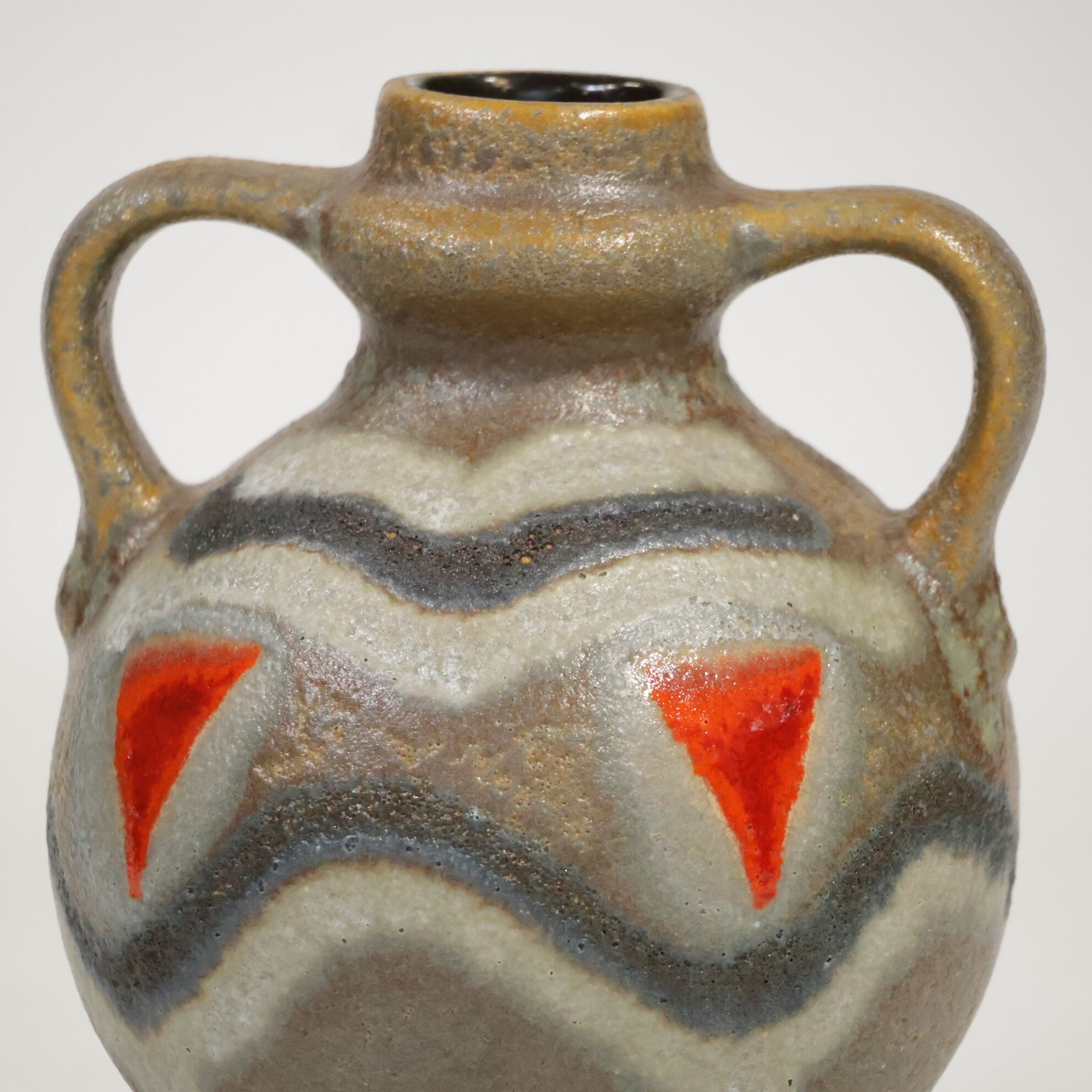 VEB Haldensleben-- 16.4cm | Fat Lava & German Art Pottery