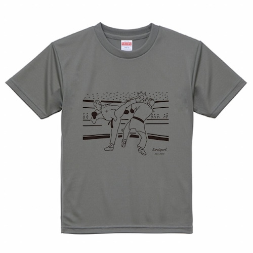 グレー組手ドライTシャツ【受注生産】