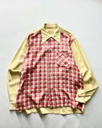 50s Jordan Marsh Switiching Design Rayon Gabardine Shirt USA製