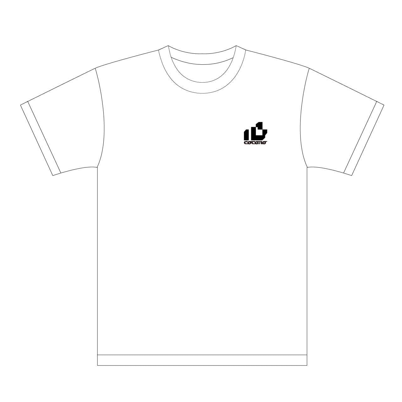 おはようございます×ピノキオピー×あらいやかしこ「心」Tシャツ（ホワイト） - 画像1