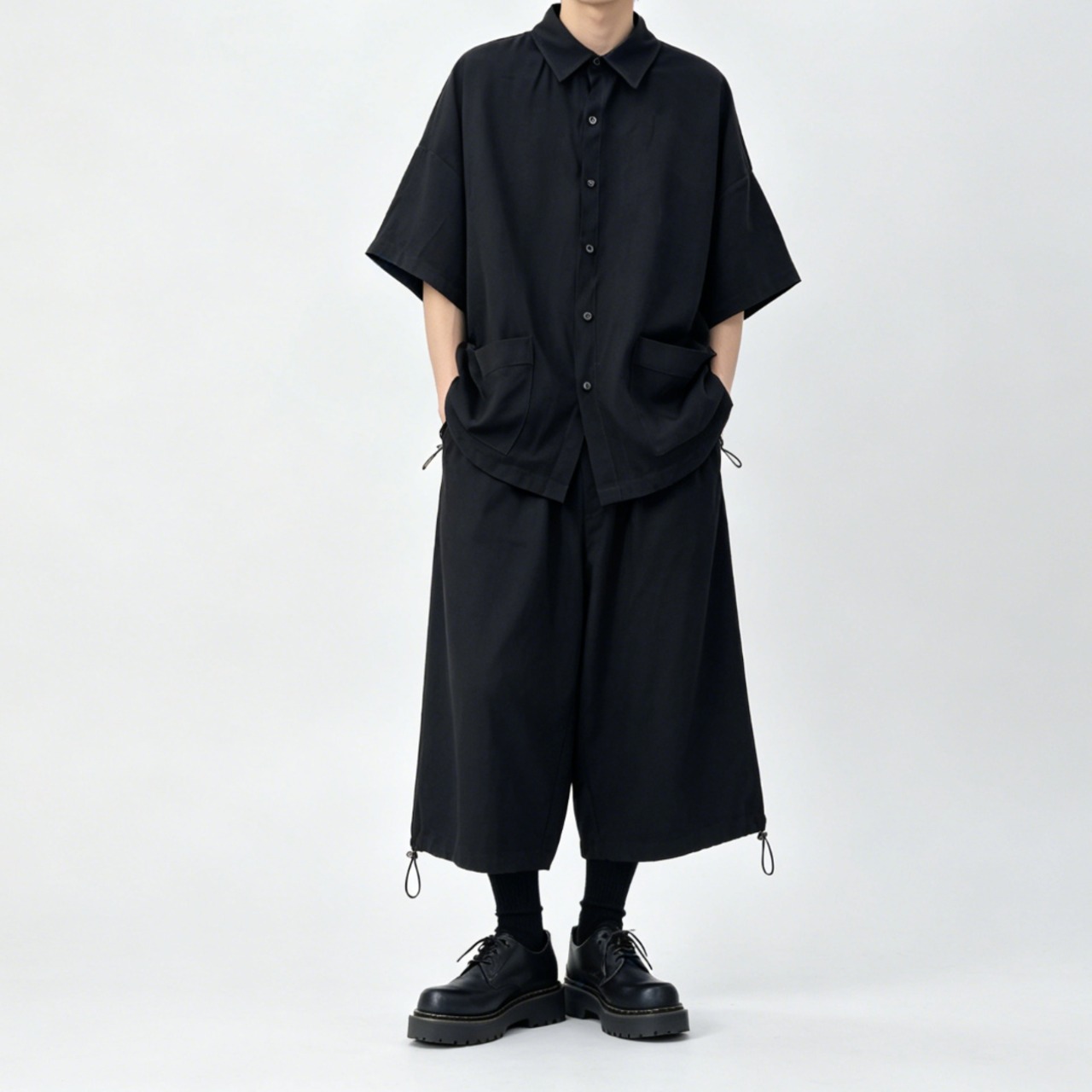 Side Gathered Loose Shirt TB2392・画像11